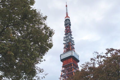 Low angle view of building against cloudy sky