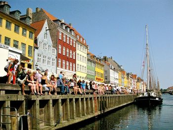 Canal along buildings