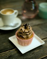 Coffee cup on table