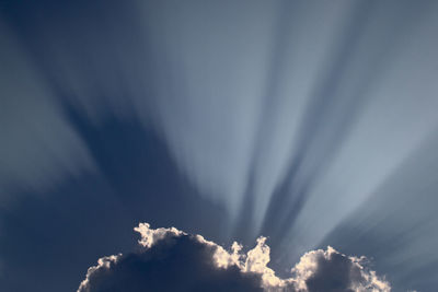 Low angle view of clouds in sky