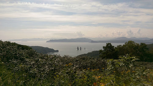 Scenic view of sea against sky