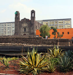 Historic building against sky in city