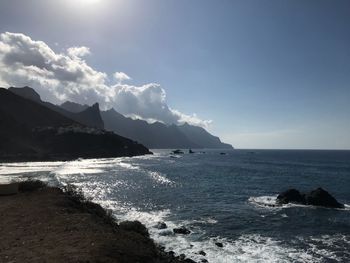 Scenic view of sea against sky