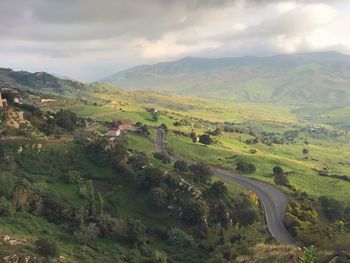 Scenic view of landscape against sky