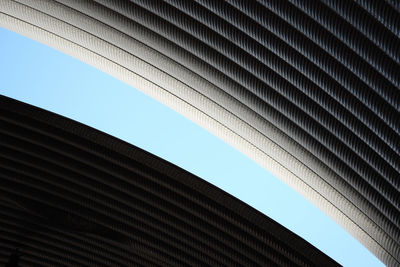 Low angle view of building against clear sky