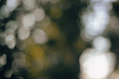 Defocused image of lights