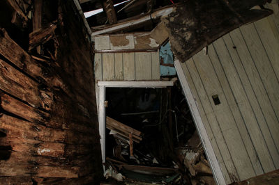 Close-up of abandoned wood