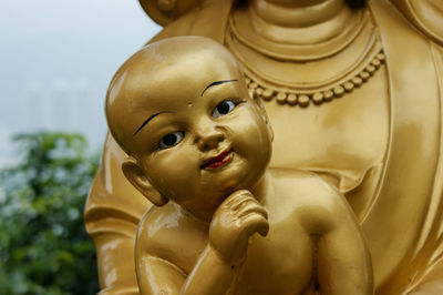 Close-up of buddha statue