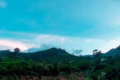 Scenic view of mountain against sky