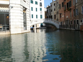 Bridge over river in city