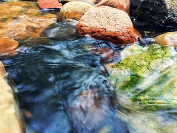 Rocks in sea