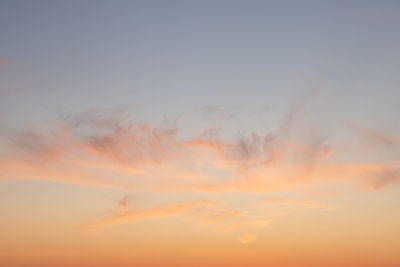 Low angle view of sky during sunset