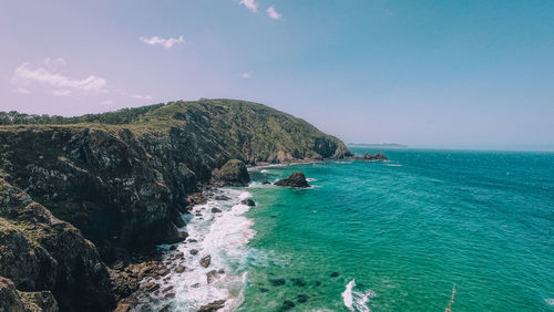Scenic view of sea against sky