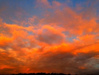 Low angle view of dramatic sky