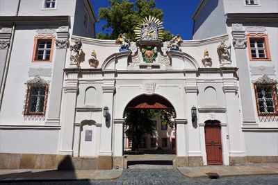 Entrance of building