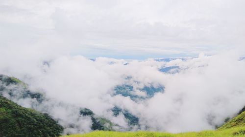 Scenic view of clouds against sky