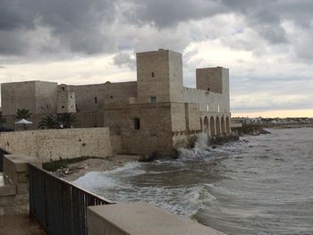 View of sea against cloudy sky