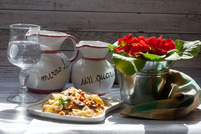 Various vegetables on table