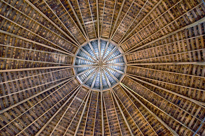 Low angle view of ceiling of building