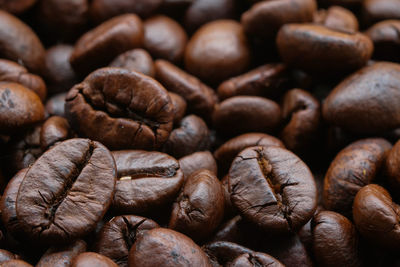 Full frame shot of coffee beans