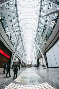 People walking in shopping mall