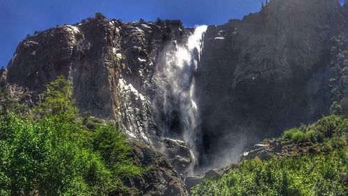 Panoramic view of waterfall