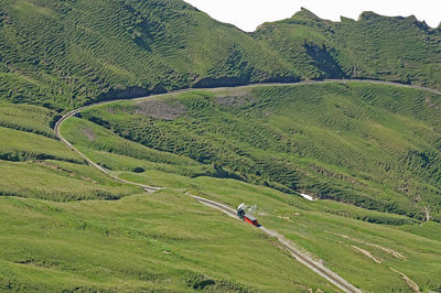 Steam locomotive at brienzer rothorn