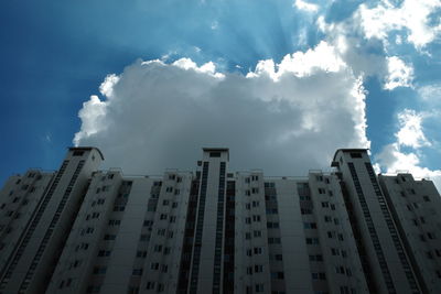 Low angle view of buildings against sky