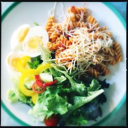 Close-up of served food