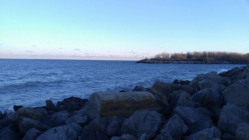 Scenic view of sea against sky