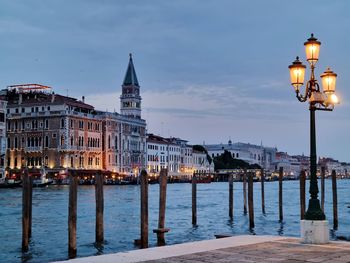 Bridge over river in city