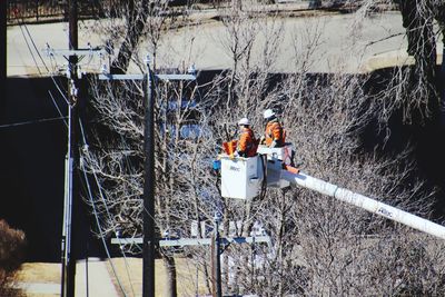 Men working at construction site