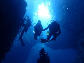 Scuba diver underwater