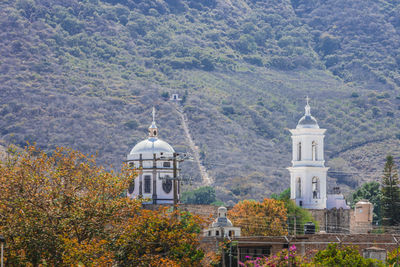 View of church with mountain in background