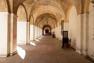 Corridor of historic building