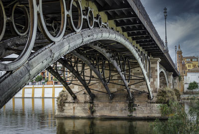 The triana bridge over the guadalquivir river