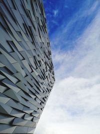 Low angle view of modern building against sky