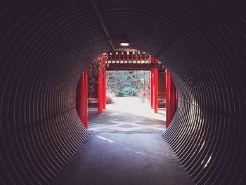 Illuminated tunnel