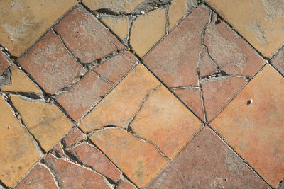 Full frame shot of tiled floor