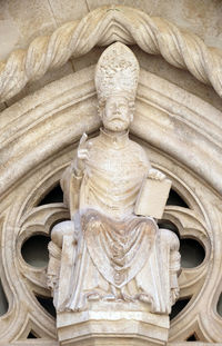 Low angle view of angel statue