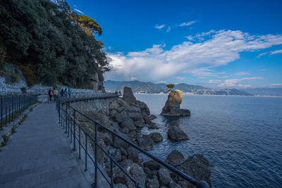 Panoramic view of sea against sky