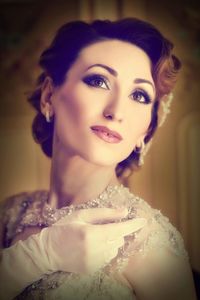 Portrait of young woman