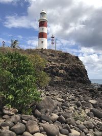 Sky cloud, nature,rock,sunny day,lighthouse