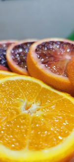 Close-up of orange slices