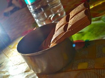 Close-up of candies on table