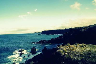 Scenic view of sea against sky