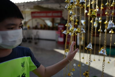 Portrait of girl looking at camera