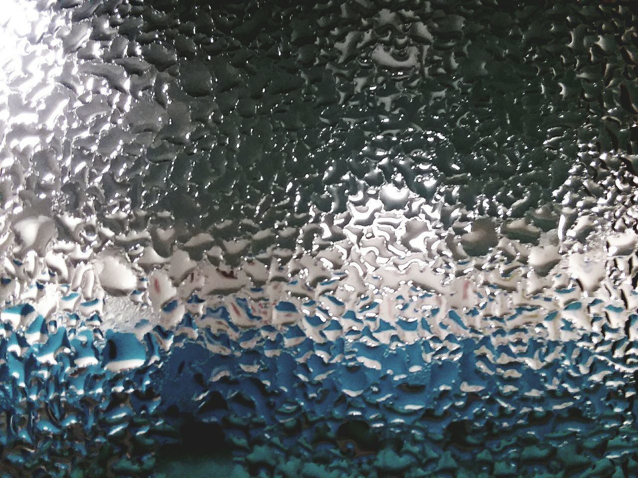 CLOSE-UP OF WET GLASS WINDOW