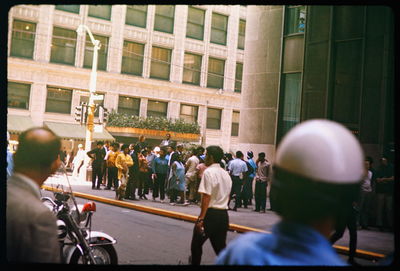 Man standing in city