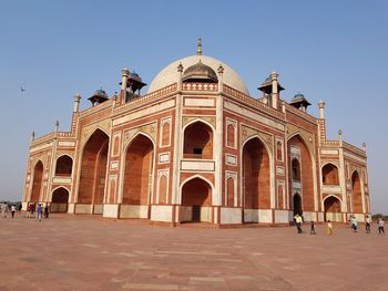 View of historical building against clear sky